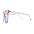 thumbnail image 4 of Womens Oversize Nerdy Round High Temple Horn Rim Sunglasses Slate Pink Blue, 4 of 4