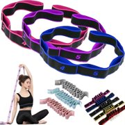 Numbered Resistance Band with Handles, 8/10-Section Fitness Band for Glutes, Stretching & Yoga, Adjustable Tension Band for Home Workout & Seniors
