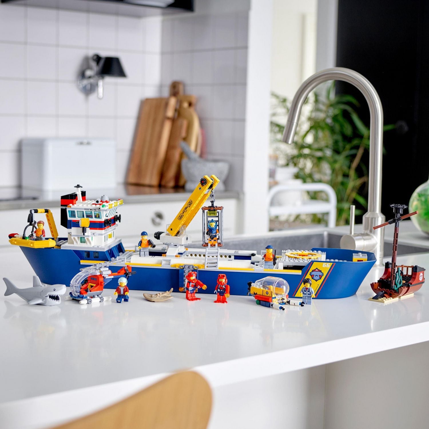 LEGO City Ocean Exploration Ship 60266 Toy Building Kit (745 Pieces)