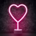thumbnail image 1 of Merkury Innovations 12 inch Heart LED Neon Light, Pink LEDs 1-pack, 1 of 5