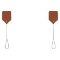 thumbnail image 4 of Transemion 1/2/3/5 Effective And Portable Fly Swatter For Outdoor Activities Iron Wire Is Sturdy And Durable brown 2PCS, 4 of 6