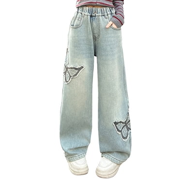 LNMQLPDBS Pantalon de Football Pantalon d'Exercice pour Tout-Petites Fille Pantalon Noir Fille Jeans Blancs Vêtements Bébé Fille 3 Mois sous-Vêtements pour Temps Froid Mignon