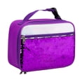 thumbnail image 2 of Dvkptbk insulated lunch bag Fashionable Outdoor Hand Sequin Lunch Bag Modern Portable Insulated Picnic Lunch Box Bag, 2 of 6