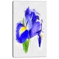 thumbnail image 2 of Bloomy Blue Watercolor Rose - Floral Canvas Art Print, 2 of 3