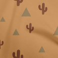 thumbnail image 1 of oneOone Rayon Brown Fabric Plant Cactus With Geometric Craft Projects Decor Fabric Printed By The Yard 56 Inch Wide, 1 of 4