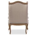 thumbnail image 4 of Baxton Studio Fauteuil d'Appoint en Beige Foncé et Brun, 4 of 5