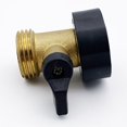 thumbnail image 4 of 3/4Inch Brass Water Shut Off Valve Garden Hose Connector for Shut Off Stop Water, 4 of 9