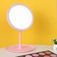 thumbnail image 2 of Mistaha Rechargeable Round Makeup Mirror with L-ED Light Screen Switch Detachable Base Desk Makeup Mirror, 2 of 8