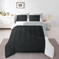 thumbnail image 2 of Erosebridal Modern Abstract Bedding Full Comforter Set, Black White Gray Down Comforter Microfiber 3pcs, 2 of 8