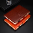 thumbnail image 3 of Notebook Plain Vintage Transverse Button Jotter Keep Diary Gift Blank Journals Paper Halloween Thanksgiving Gift Business Red, 3 of 9