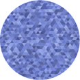 thumbnail image 1 of Ahgly Company Tapis d'Intérieur Lavables en Machine, Ronds de Transition Bleu Ciel, Ronds de 3', 1 of 7