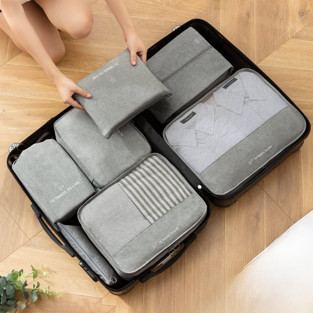 TIMIFIS Travel Organizer Kits Travel Organizer Bag Sets Of Clothes Shoes Storage Bag Suitcase Classification And Organization Of Storage Bags New Home Essentials
