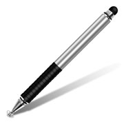 Riwcyla Stylus Pen Universal Touch Screen Pen Double,head Capacitance Pen Portable Durable Capacitive Pen for PhoneTablet Silver
