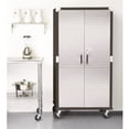 thumbnail image 2 of UltraHD Rolling Storage Cabinet, Graphite, 36" W x 18" D x 72" H, 2 of 8