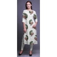 thumbnail image 3 of Bimba 3/4 Sleeve Kurta Printed Straight Kurti Summer Clothing For Women, 3 of 6