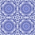 thumbnail image 1 of Ahgly Tapis d'Intérieur Lavable en Machine Carré Transitionnel Bleu Océan, 7 Pieds Carré, 1 of 7