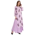 thumbnail image 3 of Phagun Ensemble Kurti et Jupe Ethnique Indien en Coton pour Femmes Tenue de Fête Robe Imprimée Tenue Traditionnelle, 3 of 7