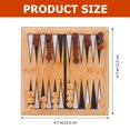 thumbnail image 3 of HLONK Mini Backgammon Strategic Board Game Toys Portable Small Chess Childrens Bamboo Desktop Travel, 3 of 5