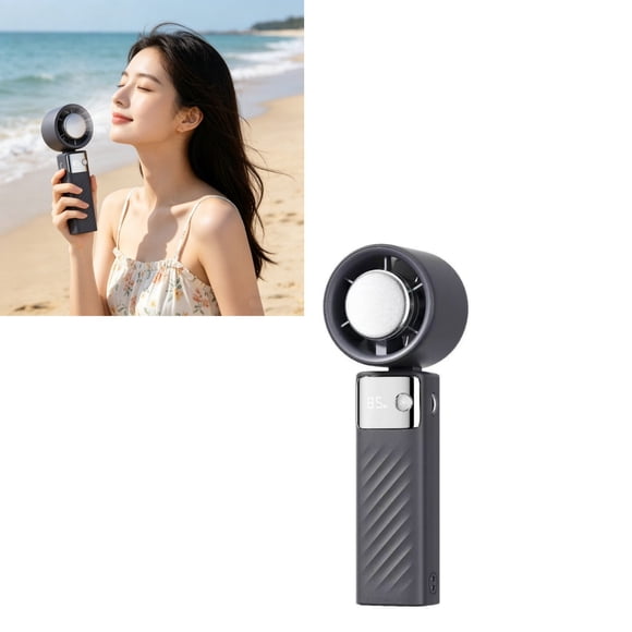 Tong Portable Handheld Fan With Ice Packs Rechargeable Personal Air Circulator For Home Travel Outdoor Use