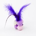 thumbnail image 3 of Bangcool Cat Chew Ball Plush Interactive Soft Cat Feather Ball Kitten Play Ball with Bell, 3 of 10