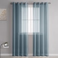 thumbnail image 1 of Dvkptbk Sheer Curtains Semi Sheer Curtains for Bedroom 98 Inches Long Grommet Vertical Window Curtains Drapes with Light Through for Living Room Home Essentials, 1 of 7