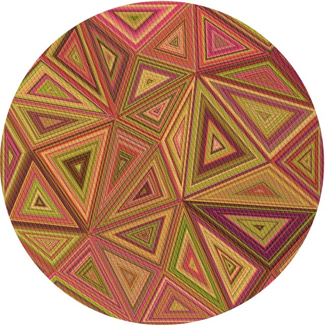 Ahgly Company Tapis d'Intérieur Ronds Transitionnels Lavables à la Machine, Brun Caramel, 7 Pieds Rond