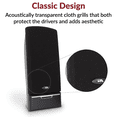 thumbnail image 3 of Cyber Acoustics CA2014 4W 2pc Desktop Speakers - Black, 3 of 8