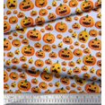 thumbnail image 3 of Soimoi Cotton Poplin Fabric Pumpkin Halloween Printed Fabric 1 Yard 42 Inch Wide, 3 of 3