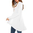 thumbnail image 2 of Cardigan à Manches Longues pour Femmes Automne Cardigan Ouvert avec Poches Cardigan Léger Décontracté, 2 of 5