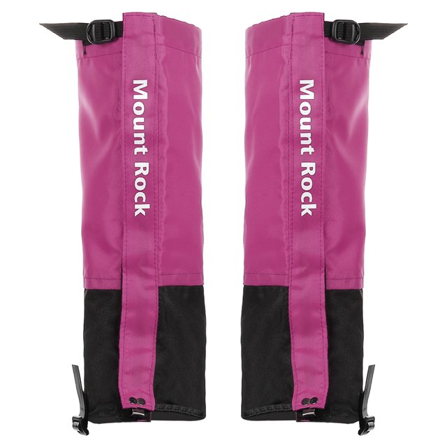 Unique Bargains Leg Gaiters, Waterproof Shoe Covers Adjustable Snow Boot Gaiter, Purple, L