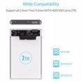 thumbnail image 2 of MesaSe USB3.0 Transparent High-speed Mobile Hard Disk Box 2.5-inch Serial SATA Hard Disk Box, 2 of 7