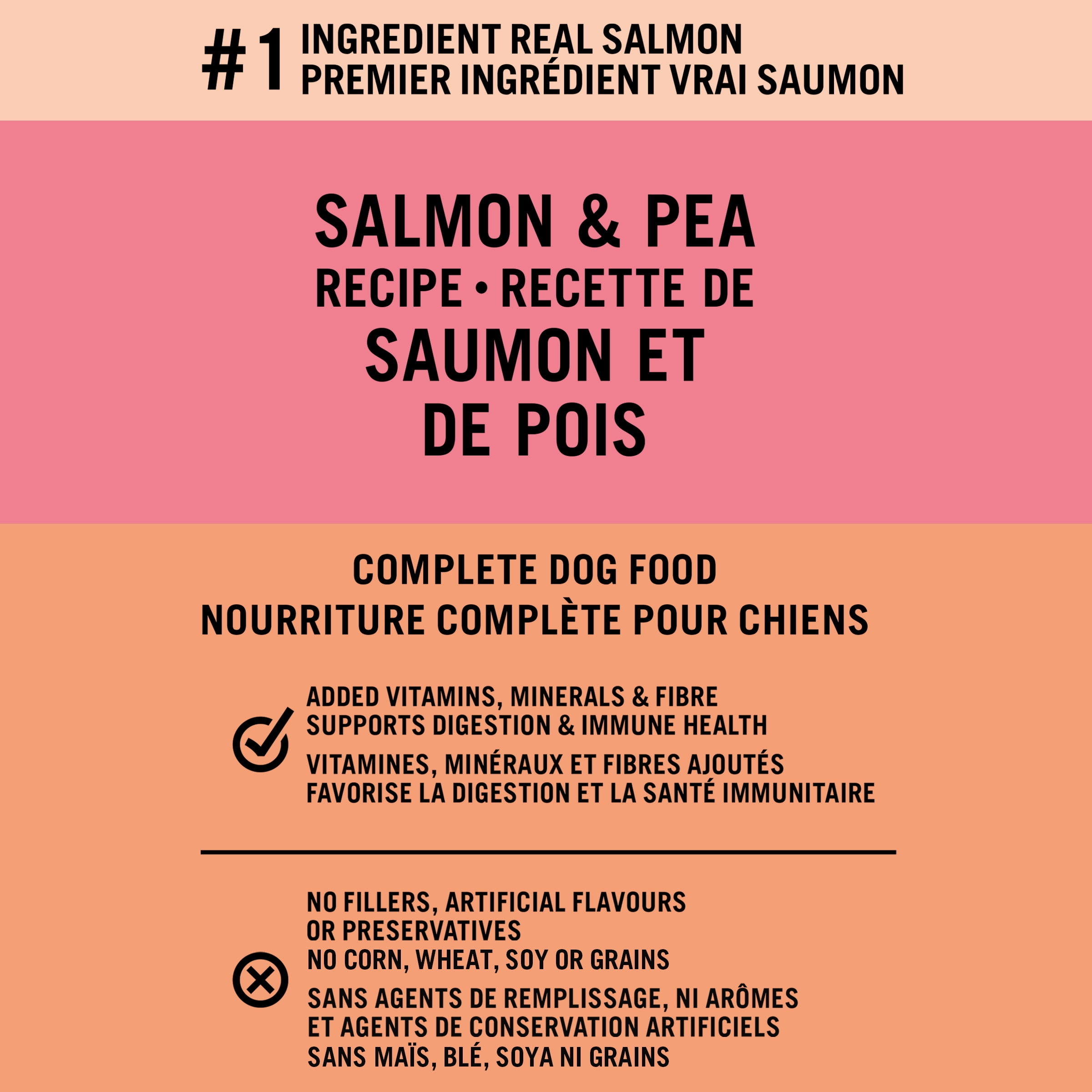 Pure Balance Grain Free Salmon & Pea Recipe Complete Dog Food, 7.2kg