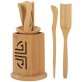 thumbnail image 4 of 6Pcs Bamboo Tea Tools and Accessories for Gongfu Tea Set Chinese Tea Ceremony 11.8X7.9X4.5in, 4 of 8