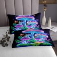 thumbnail image 3 of Erosebridal Gradient Musgroom Coverlet Set Queen, Jungle Plants Bedding Set, Butterfly Aniaml Decor, 3 of 5