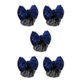 thumbnail image 3 of Decodeary Professional Hair Plate Mesh Pocket Practical Snood Net Elegant And Professional Gold rim -  Blue 5Set, 3 of 6