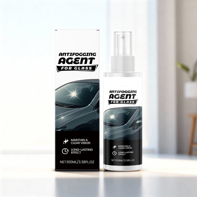 FHBVT Automotive Glass Anti Fog Rain Repellent Agent All Weather Windshield Hydrophobic Coating Improves Driving Visibility for Car Windshields Mirrors Odor Free Multi Scenario Glass Care Agent