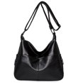 thumbnail image 1 of LinYooLi Soft PU Leather Large Capacity Women Shoulder Bag Solid Color Elegant Messenger Bag Female Simple Wild Style Handbags Sac, 1 of 6