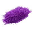 thumbnail image 4 of HLONK 1 Yard Dyed Ostrich Feather Fringe Trim Ribbon Embellishment Cream, 4 of 8