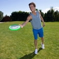 thumbnail image 4 of Disque volant Aerobie Superdisc rouge, frisbee aérodynamique de 10 pouces avec bord coussiné pour jeux extérieurs, 4 of 4