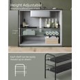 thumbnail image 2 of NETEL Under Sink Organizers and Storage 2 Tier Expandable Under Cabinet Organizer Shelf with 8 Removable Panels Expandable Shelf for Cupboard Kitchen Bathroom Shoe Storage Rack, 2 of 5