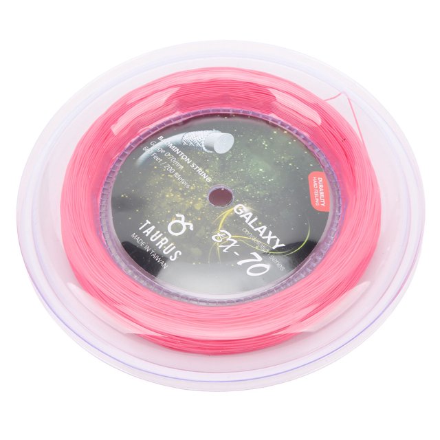 Nylon Badminton String, Impact Resistant Badminton Racquet String Bright Color 200m High Elasticity For Sports Black,White,Fluorescent Yellow,Purple,Blue,Sky Blue,Pink
