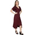 thumbnail image 3 of Bimba Womens Asymmetrical Shift Dress Mid-Calf Summer Rayon Day Dresses, 3 of 7