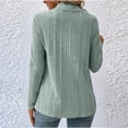 thumbnail image 4 of Yuyuzo Cardigan for Women Long Sleeve Open Front Ribbed Hem Solid Color Cardigan Casual Fall Coats, 4 of 6