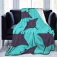 thumbnail image 1 of Couverture en Molleton, Jeté Peluche Stingray, Duveteuse, Ultra Douce, Réversible, en Microfibre, Couvertures en Flanelle 60"x50 Pouces, 1 of 4