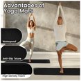 thumbnail image 4 of Fitvids 1/2-Inch Thick High Density Exercise Yoga Mat with Carrying Strap, Midnight, 4 of 7