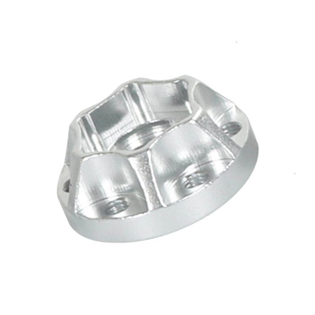 4PCS Wheel Hex Hubs for hex wheel RC 1:10 Crawler 1.9" 2.2" Wheel Rims 9mm Silver
