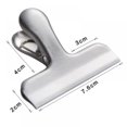 thumbnail image 3 of Greyghost Stainless Steel Chip Bag Sealed Clips, Fresh Food Snacks Coffee Beans Storage Bags Clips, Photo File Clamps, Kitchen Office Travel Gadgets, 3 of 12