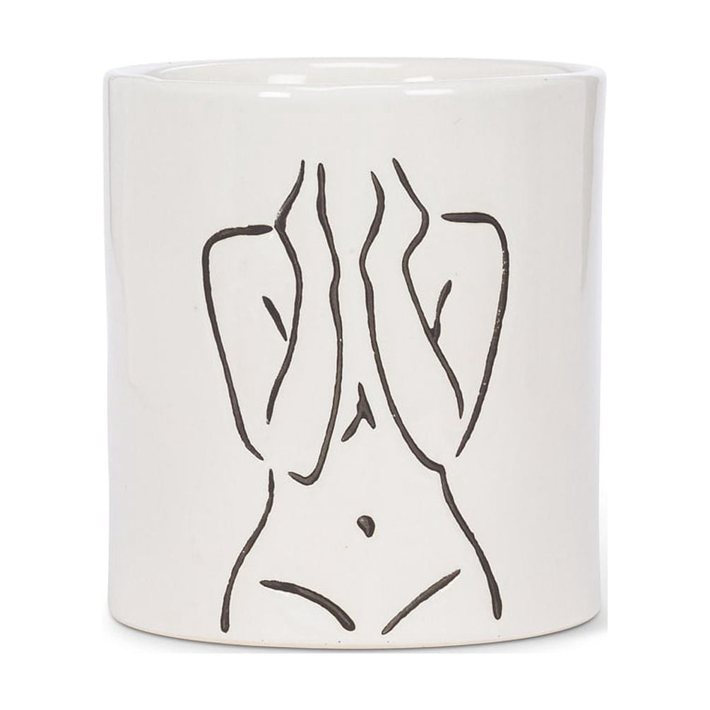 Minimalist Body Line Drawing Planter