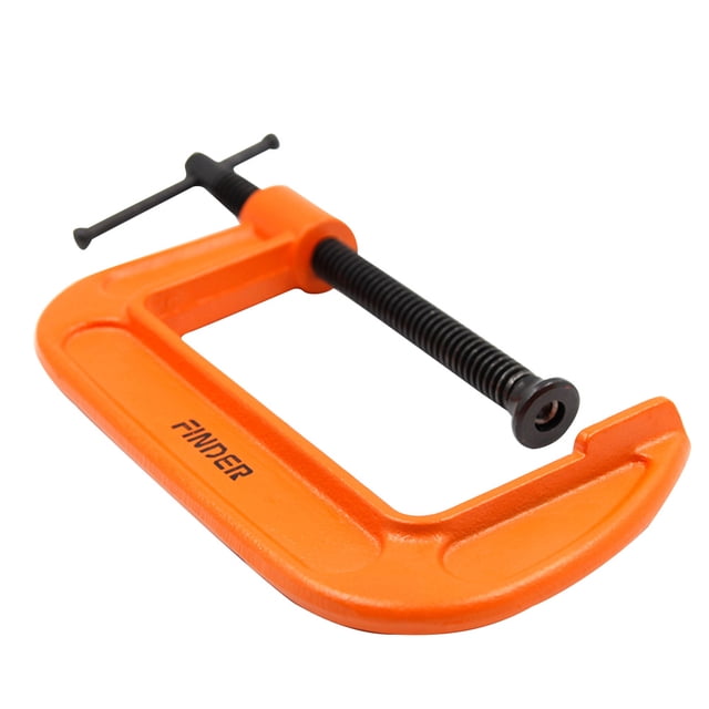 Metal Hand Screw Clamp Hand Screw Clamp Screw Steel Grip Welding G Hand Screw Clamp Wood Work Screw Clamp Premium Heavy Thicken G Type Hand Screw Clamp With Carbon Steel Rod1 Inch