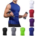 thumbnail image 4 of Men's Athletic Compression Shirts Sleeveless Tank Top Slim Running Sports Workout Base Layer Undershirt, 4 of 5